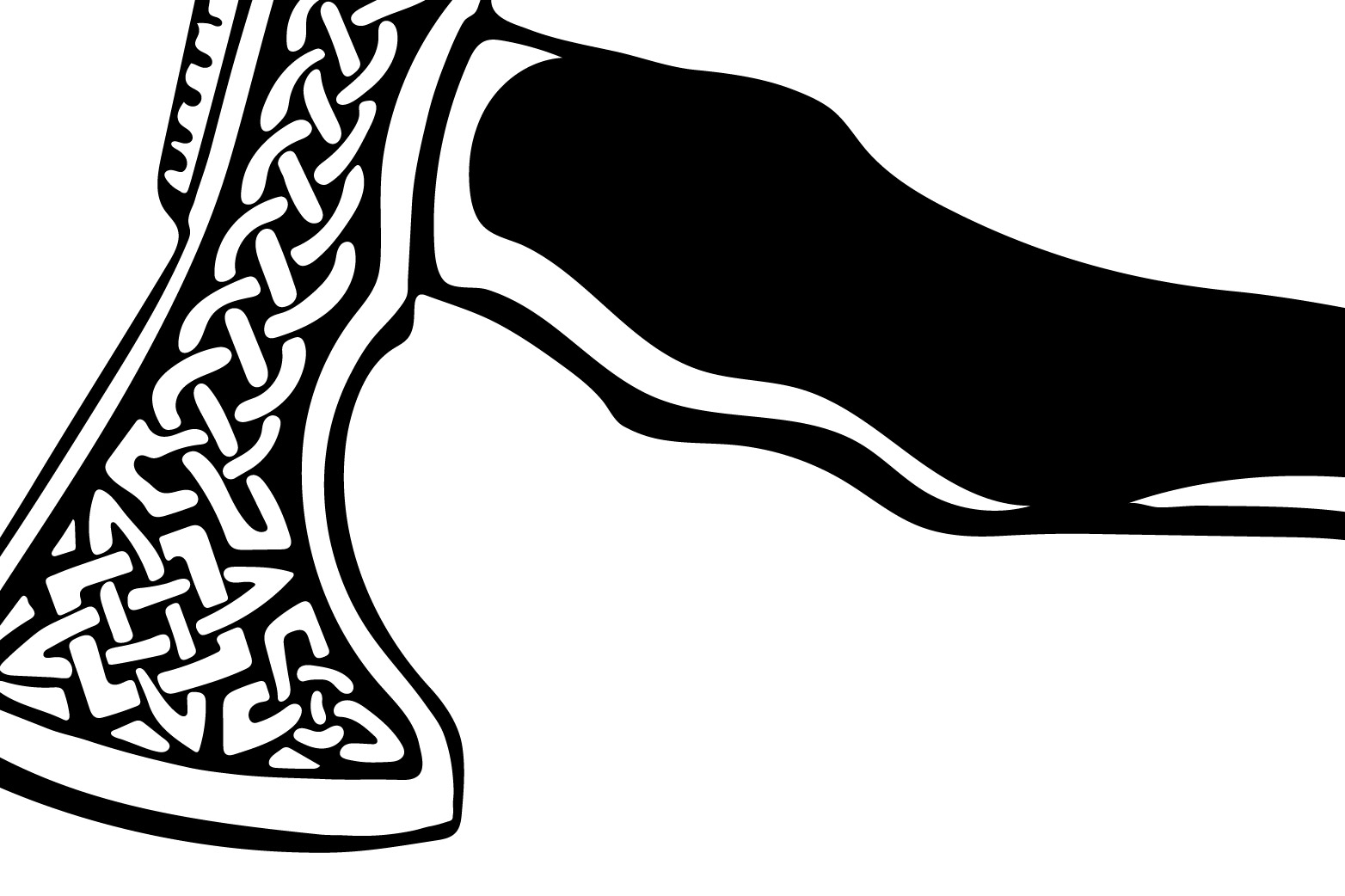 Simple Viking Ax SVG Design preview image.