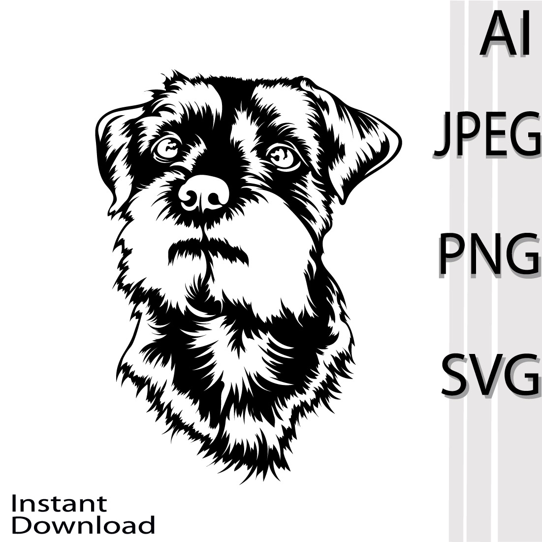 Border Terrier Dog SVG | MasterBundles