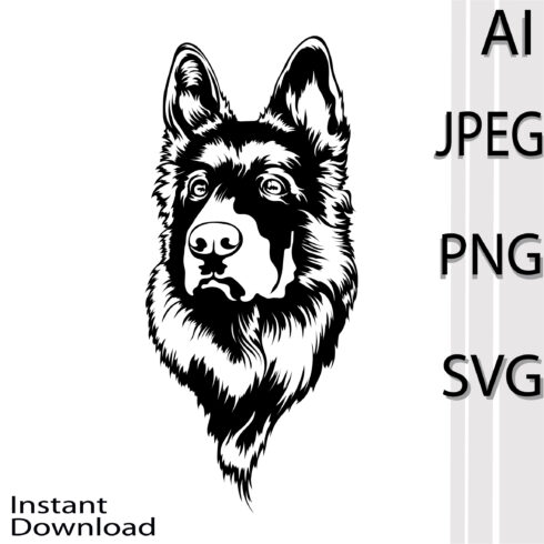 German Shepherd Dog SVG main cover.