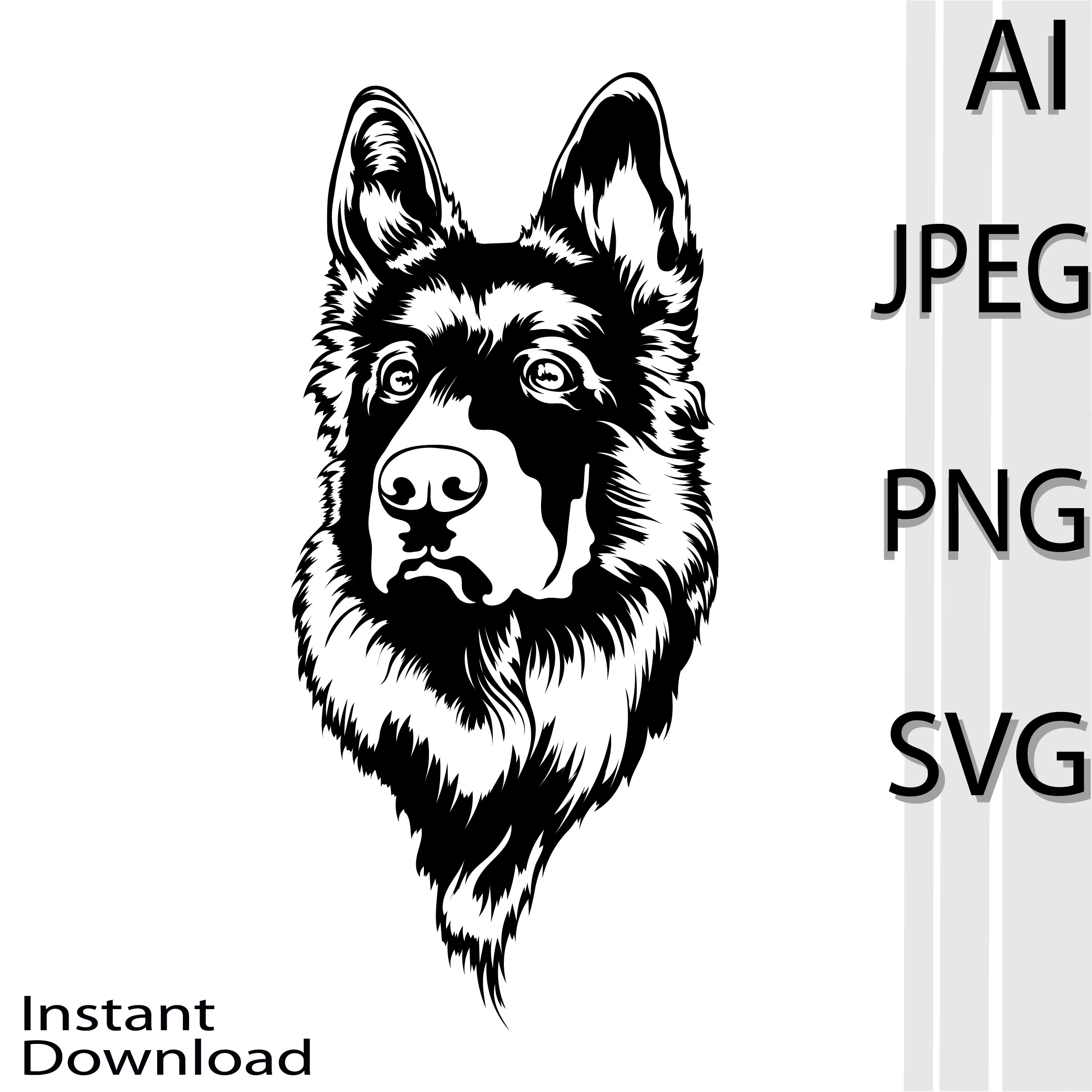 German Shepherd Dog SVG - MasterBundles