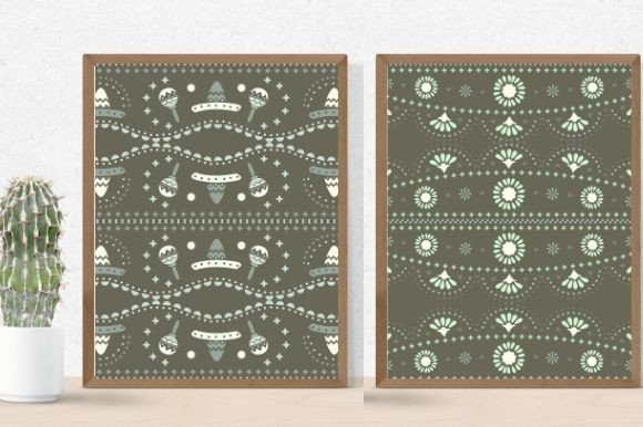 Two enchanting paper tribal patterns.