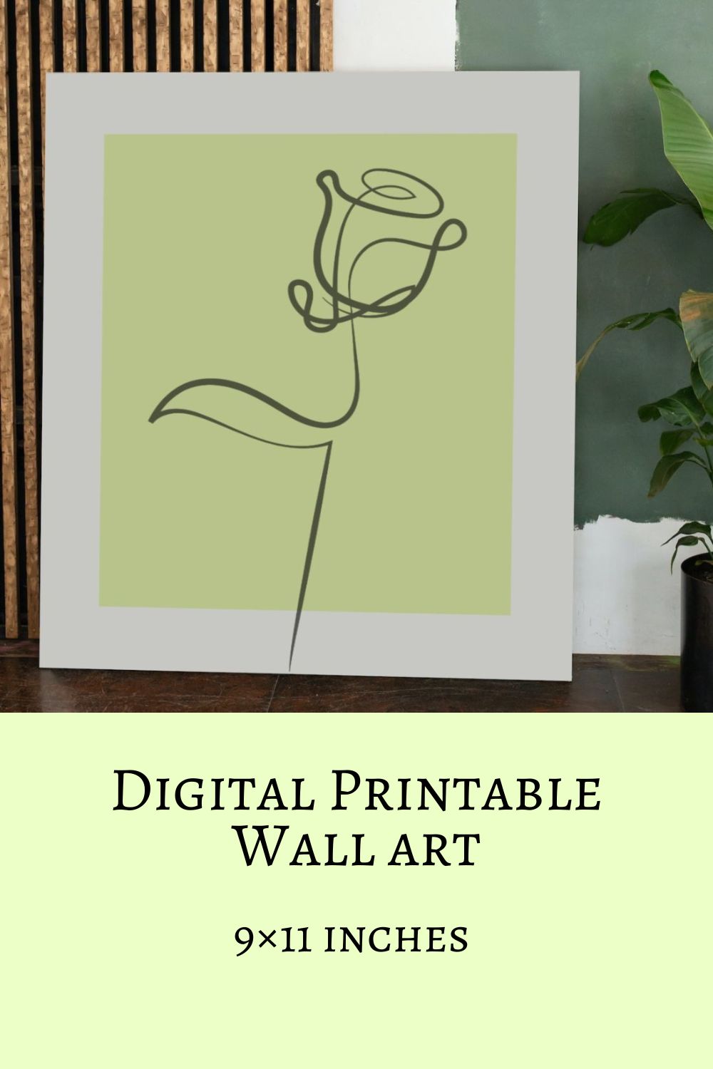 Printable Wall Art for Home Decor pinterest image.