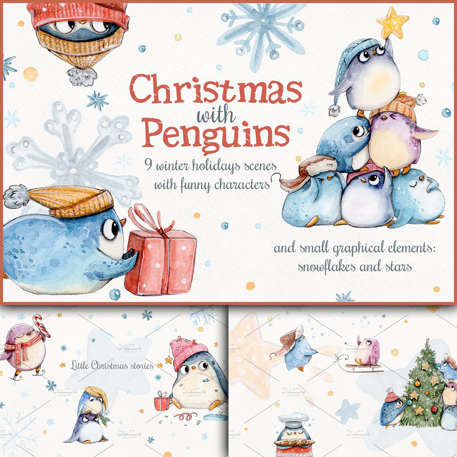 Christmas With Penguins.