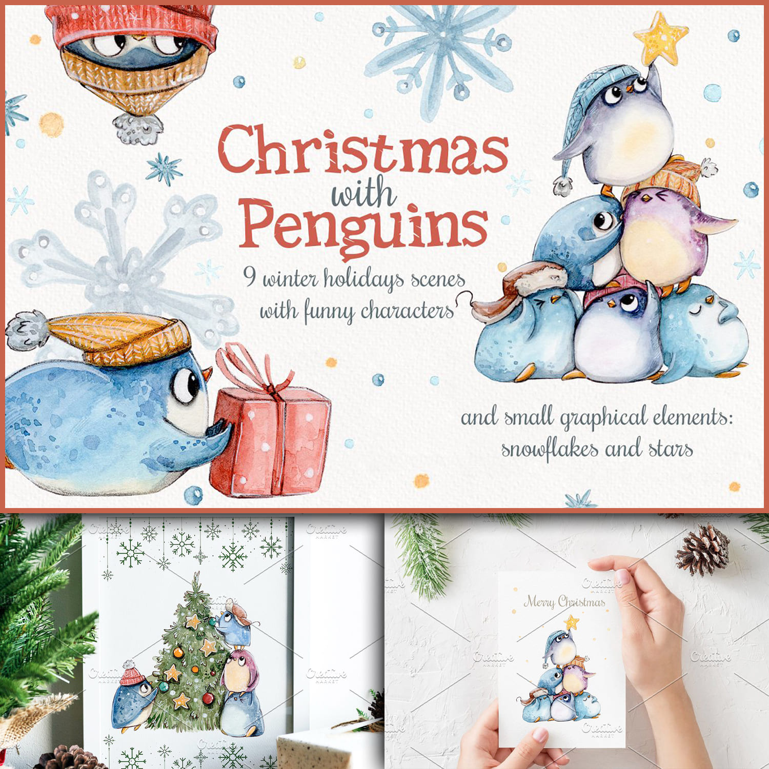 Christmas With Penguins Cover.