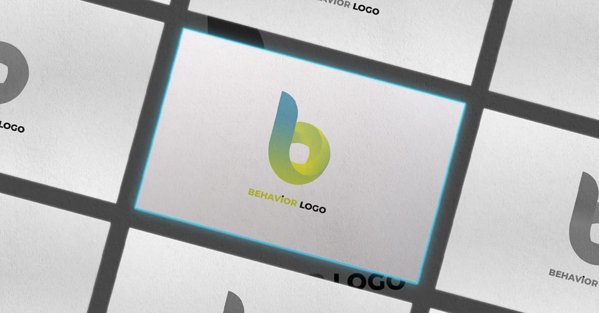 3D Lettes B Logo Design Templates - Facebook.