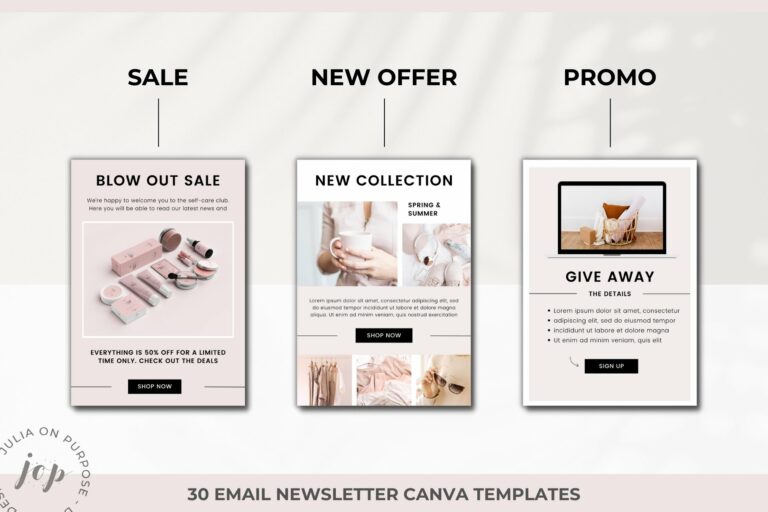 Email Marketing Canva Templates – MasterBundles