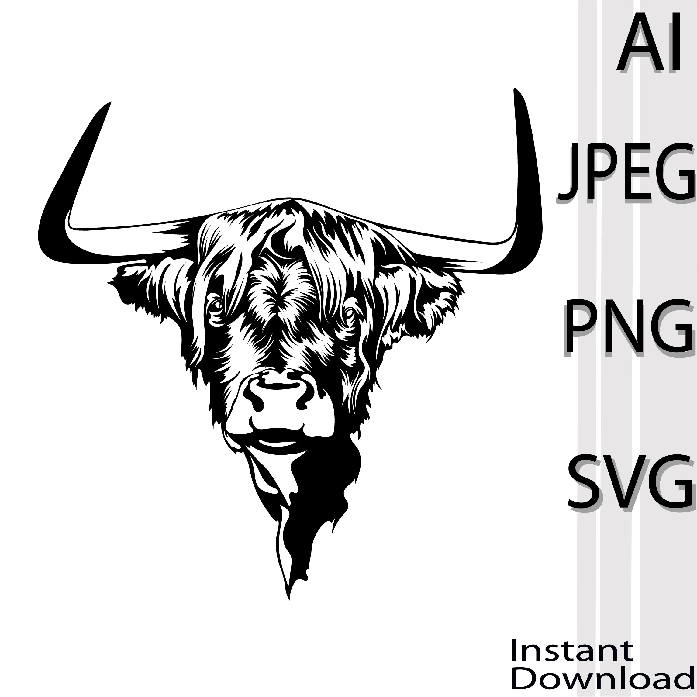 Cow SVG Design cover image.