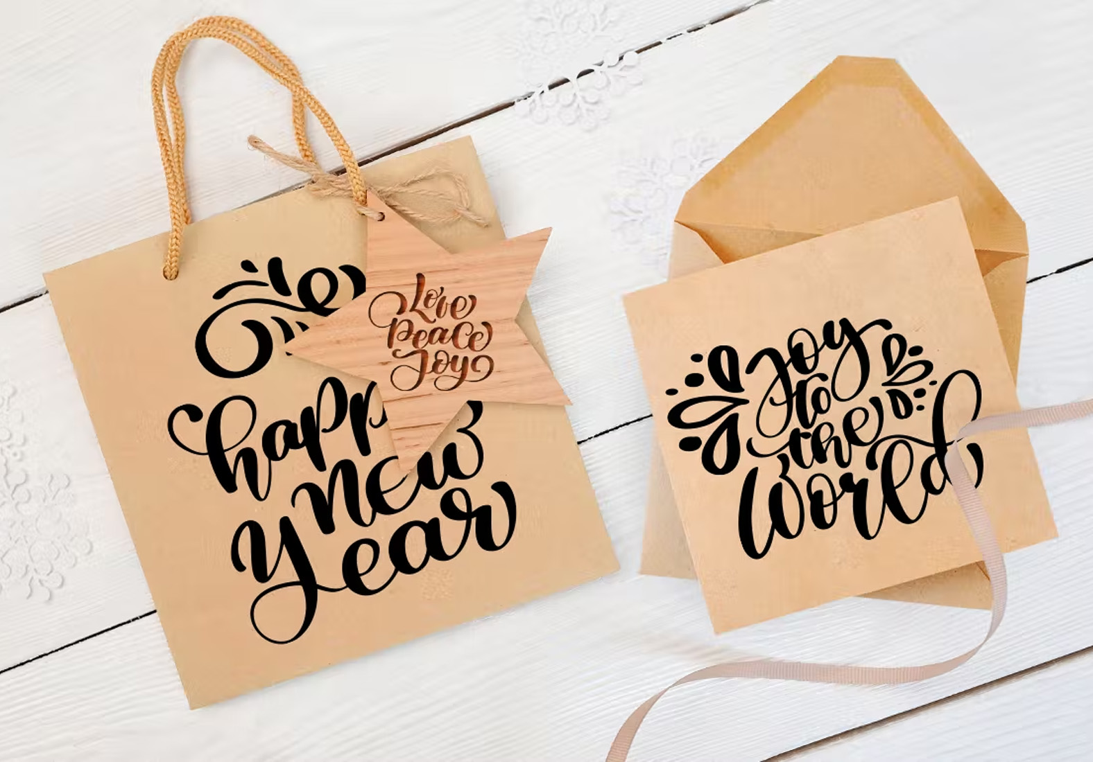 Christmas Lettering Bag preview image.