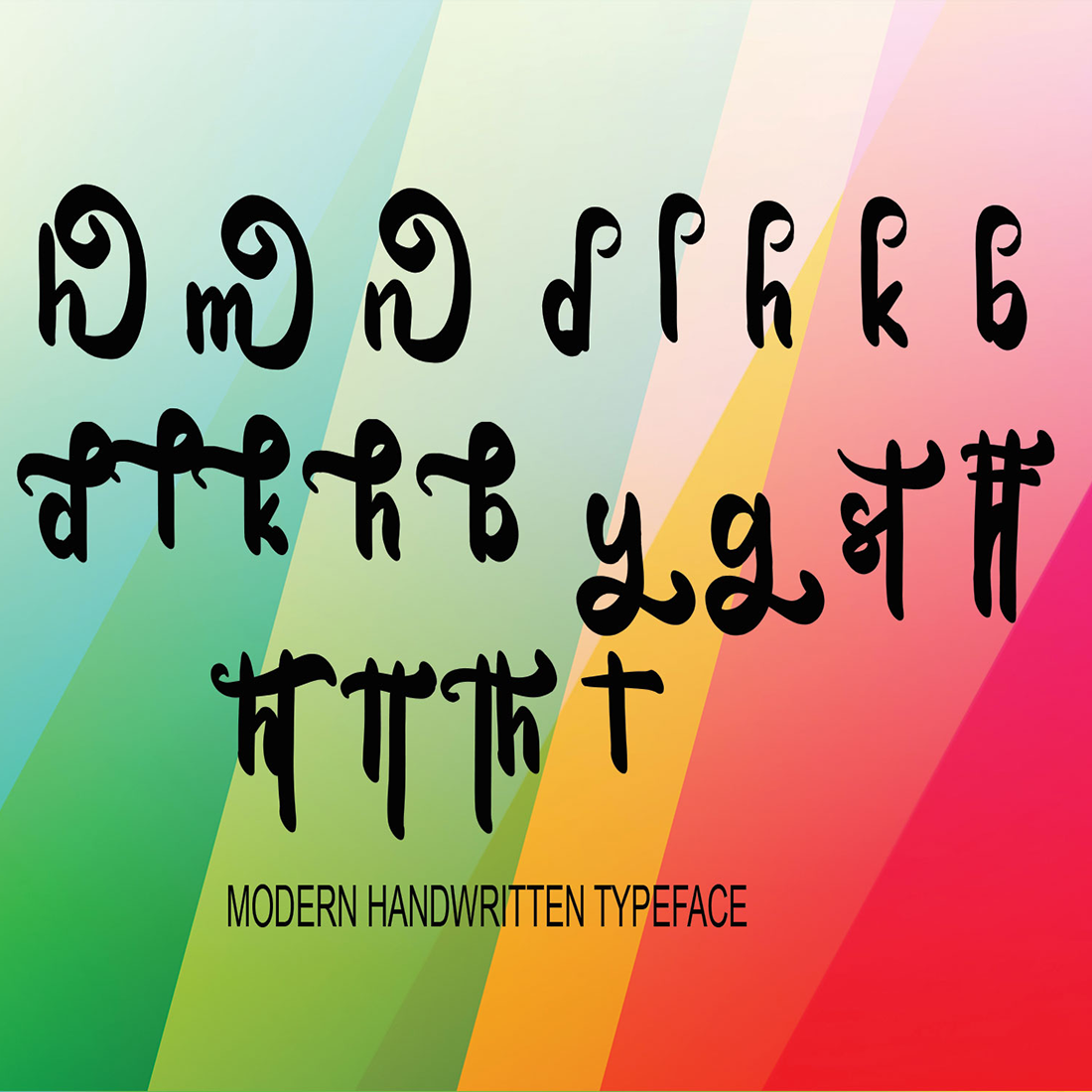 Font Sans Serif Handwriting Alexander Design preview image.