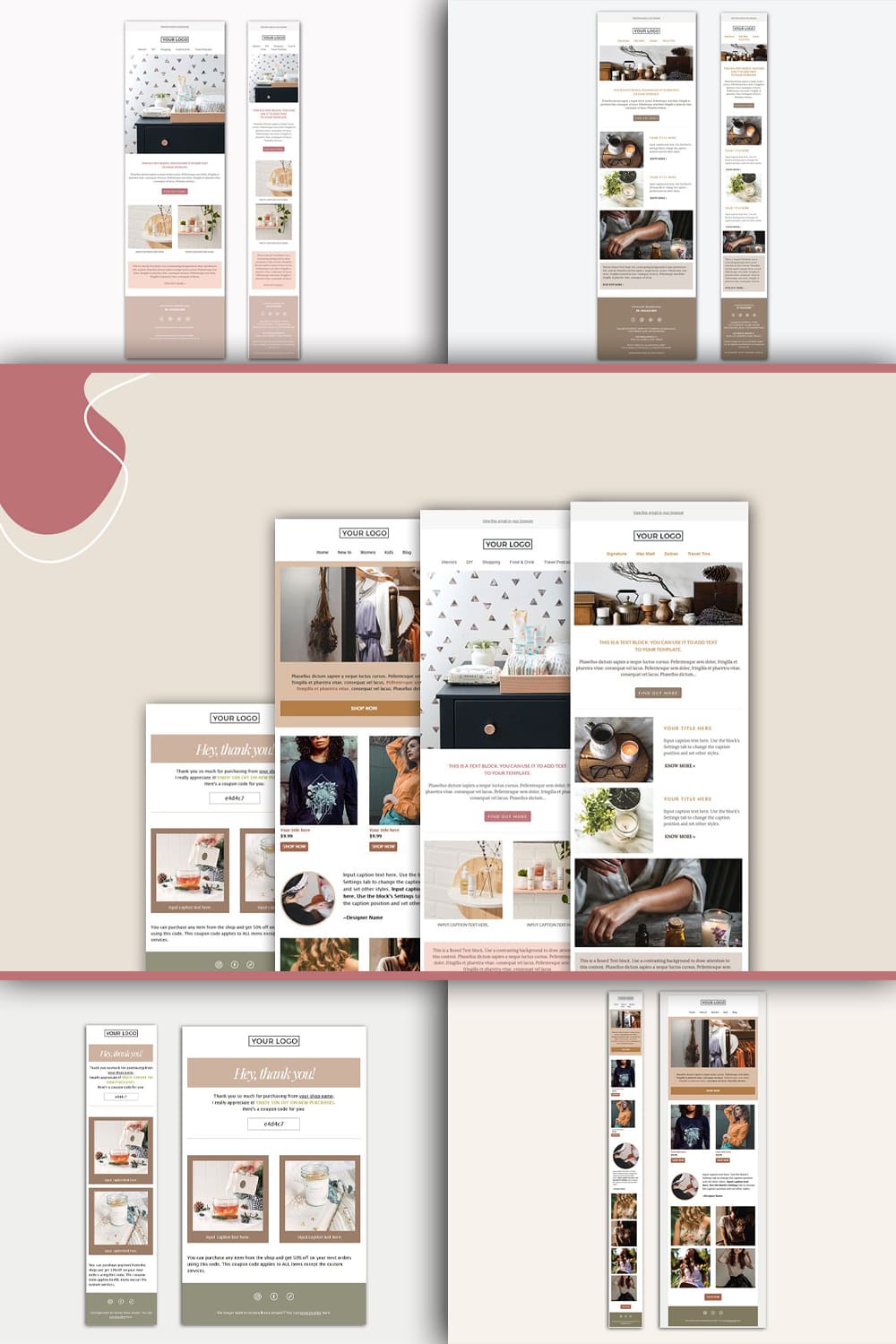 4 Mailchimp Email Templates - Pinterest.