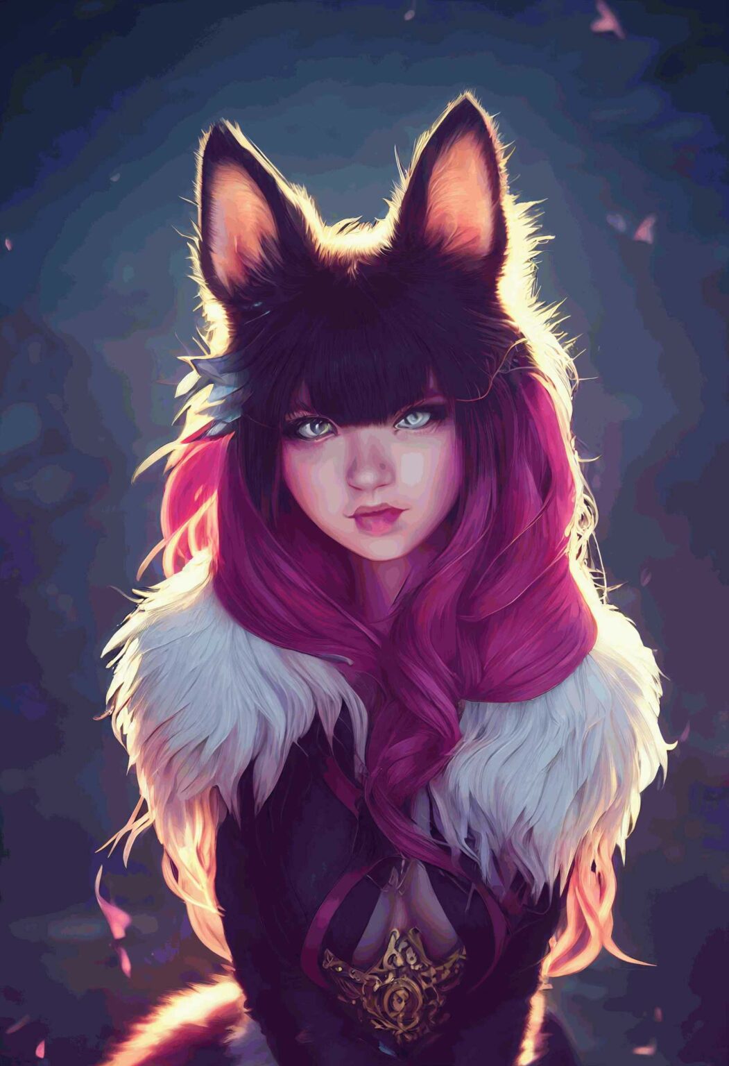 Cat Girl Digital ArtWork 8 pieces - MasterBundles