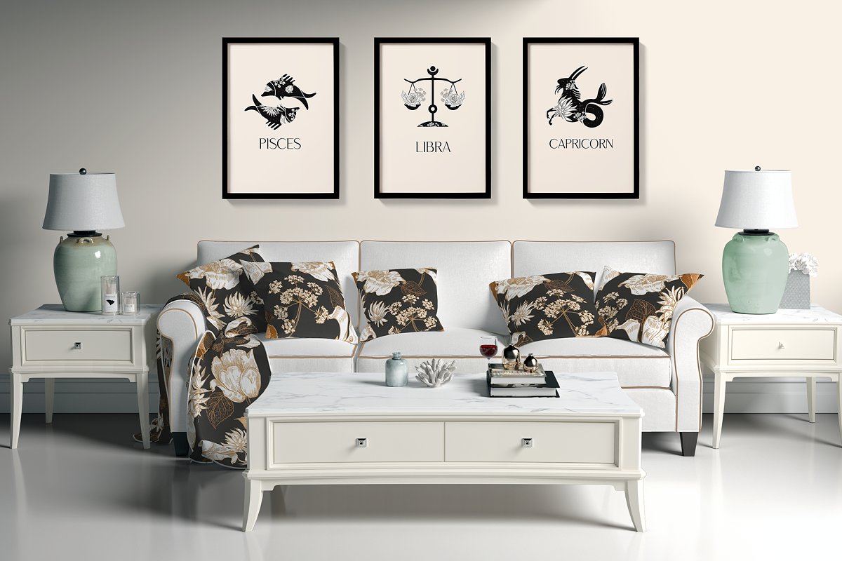 Decorate your space with zodiac designs.