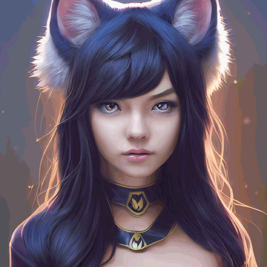 Cat Girl Digital ArtWork 8 pieces - MasterBundles