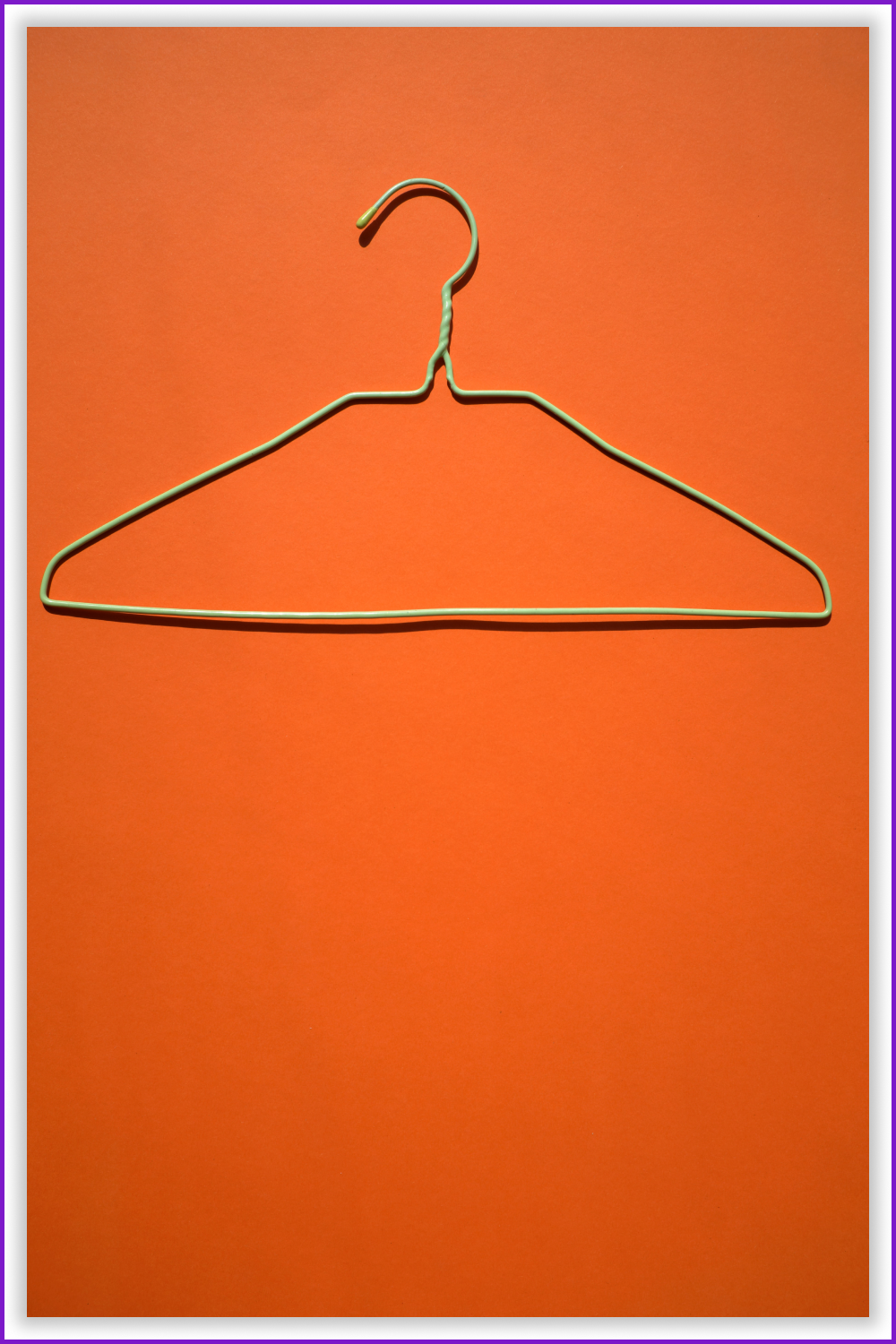 Used Hanger on the orange background.