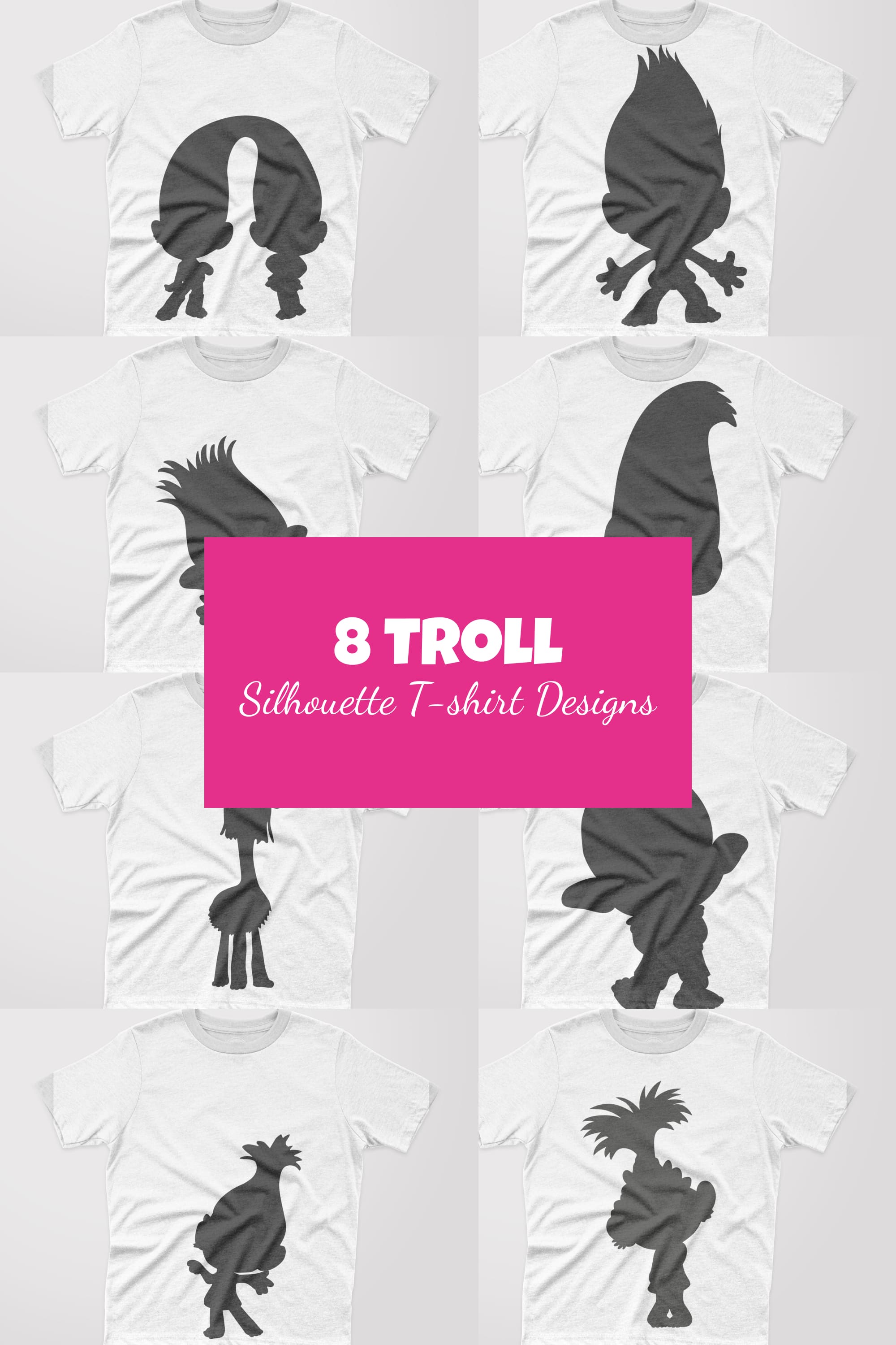8 Troll Silhouette T-shirt Designs - Pinterest.