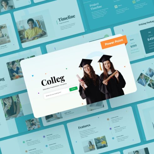 Colleg – Education PowerPoint Presentation Template | MasterBundles