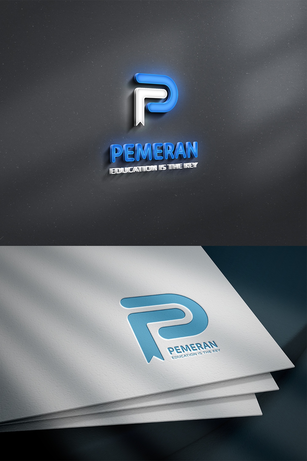 Pemeran Logo Design Template pinterest image.