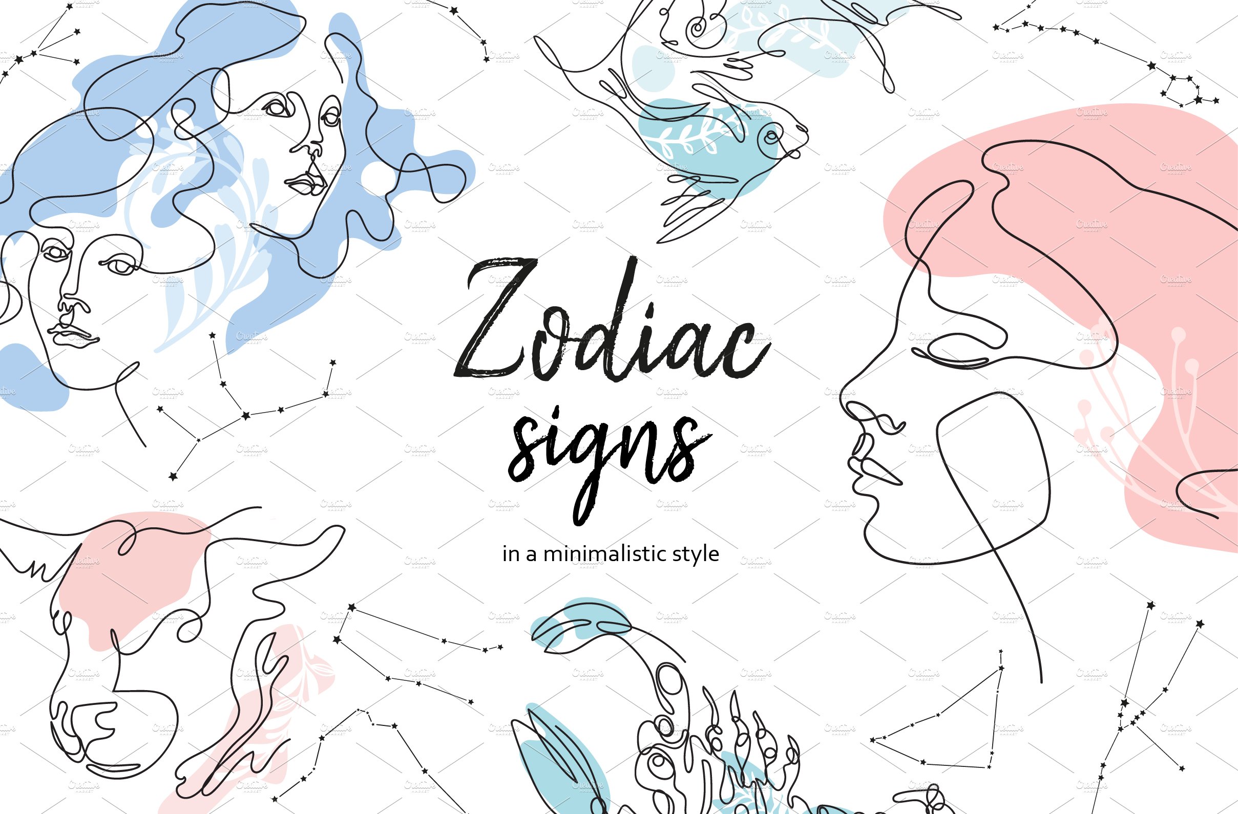 Delicate zodiac signs.