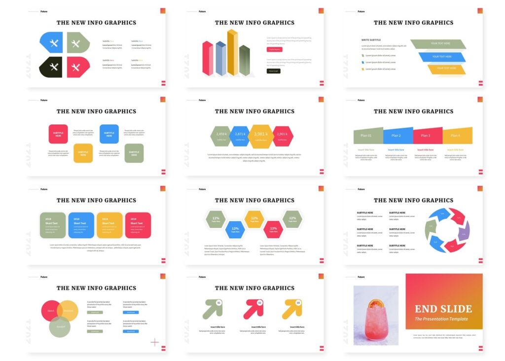 Cocktail PowerPoint Template – MasterBundles