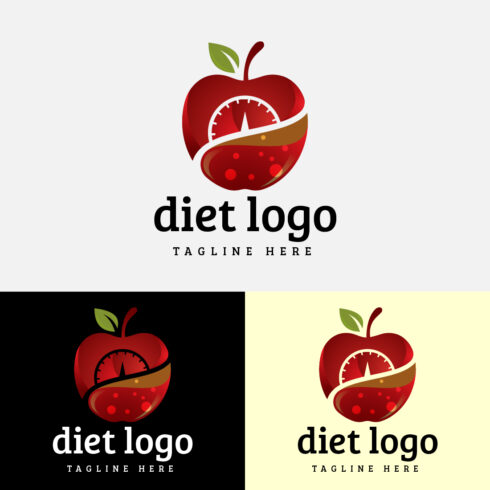 Diet Apple Logo Concept cover image.