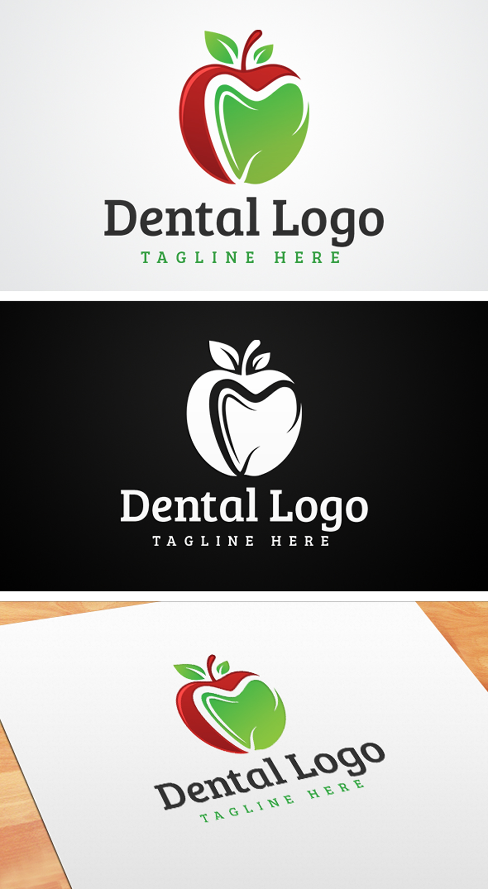 Apple Dental Logo.