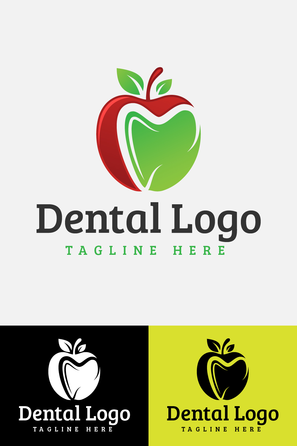 Apple Dental Logo pinterest image.
