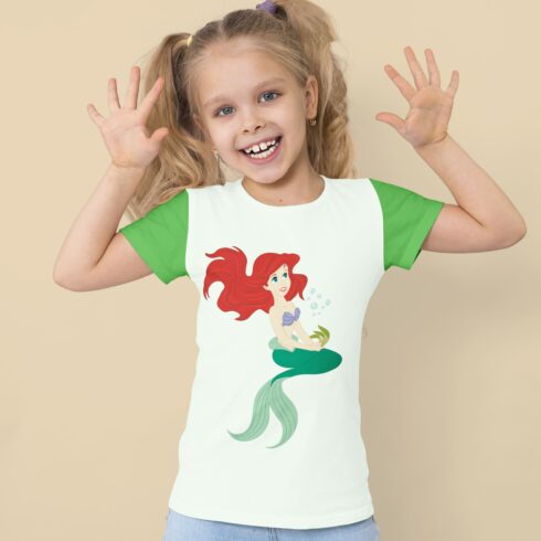 Ariel Little Mermaid SVG T-shirt Design | MasterBundles