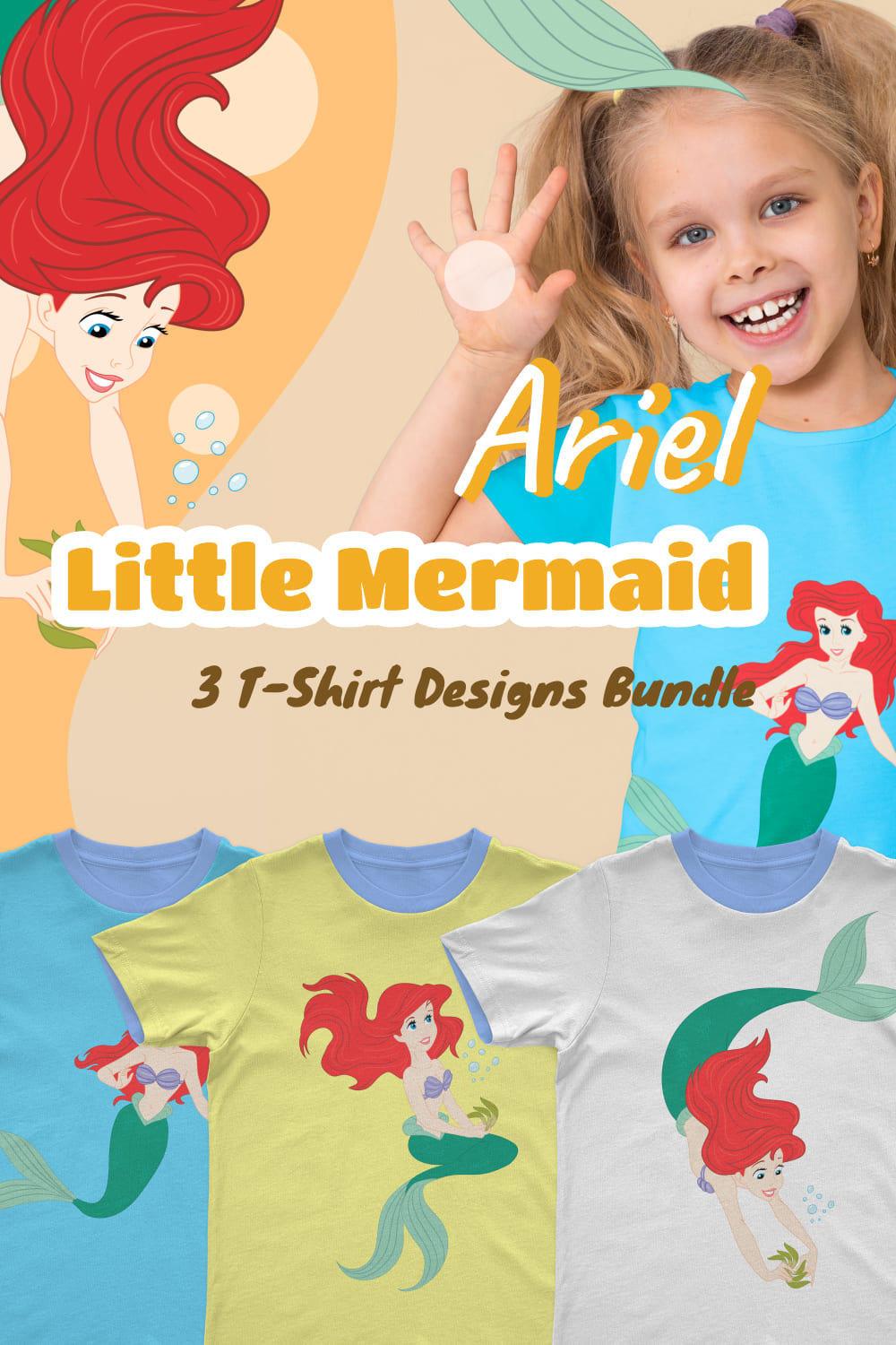 ariel little mermaid svg pinterest 968