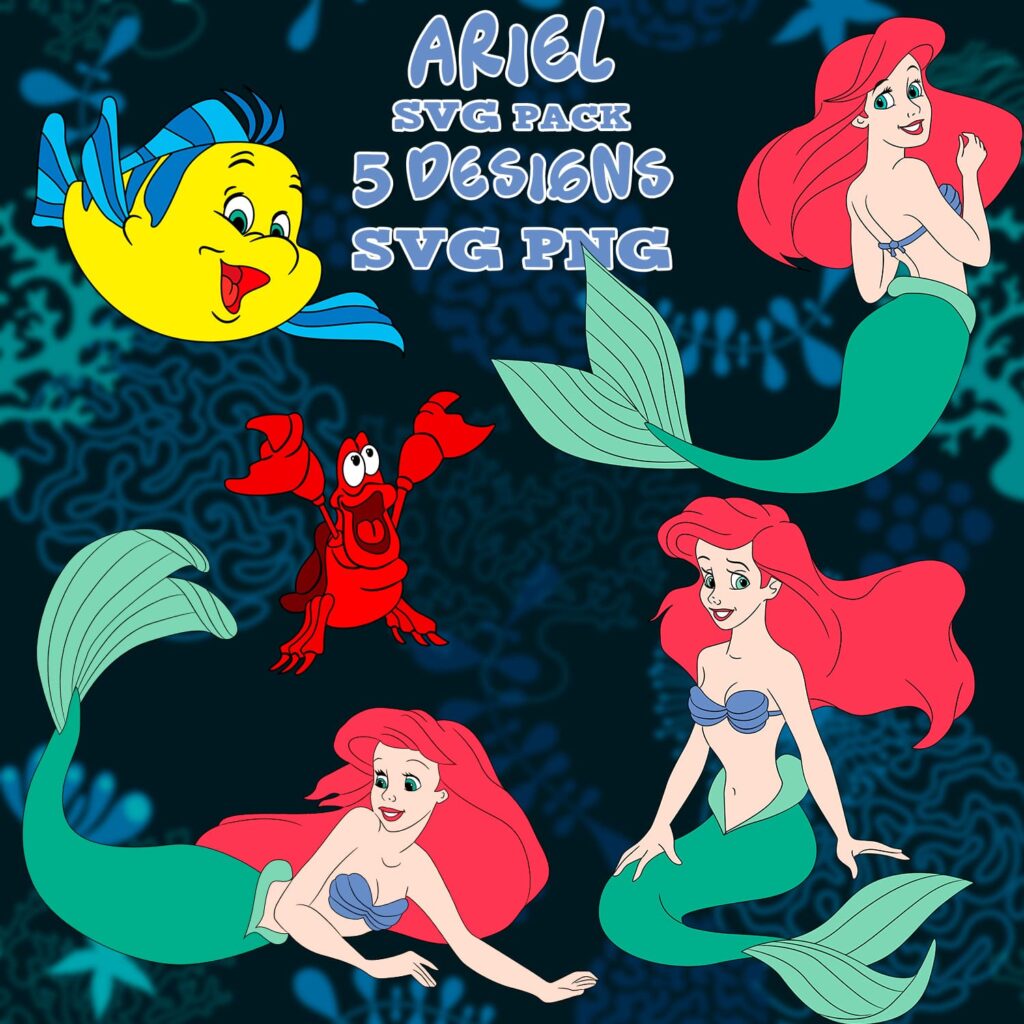 Ariel SVG Files – MasterBundles