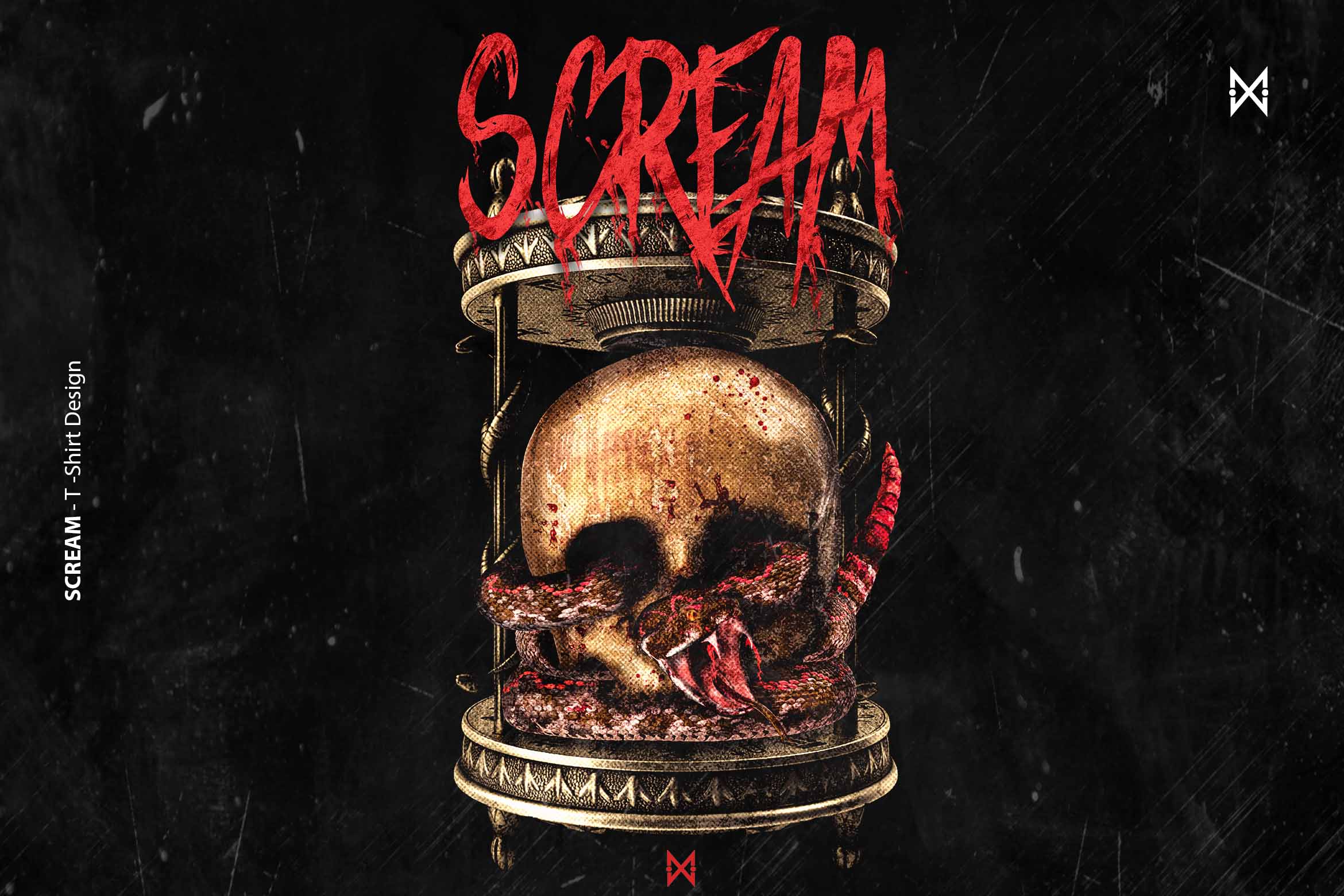 The Scream - Graphic T-shirt Design (Streetwear Style)