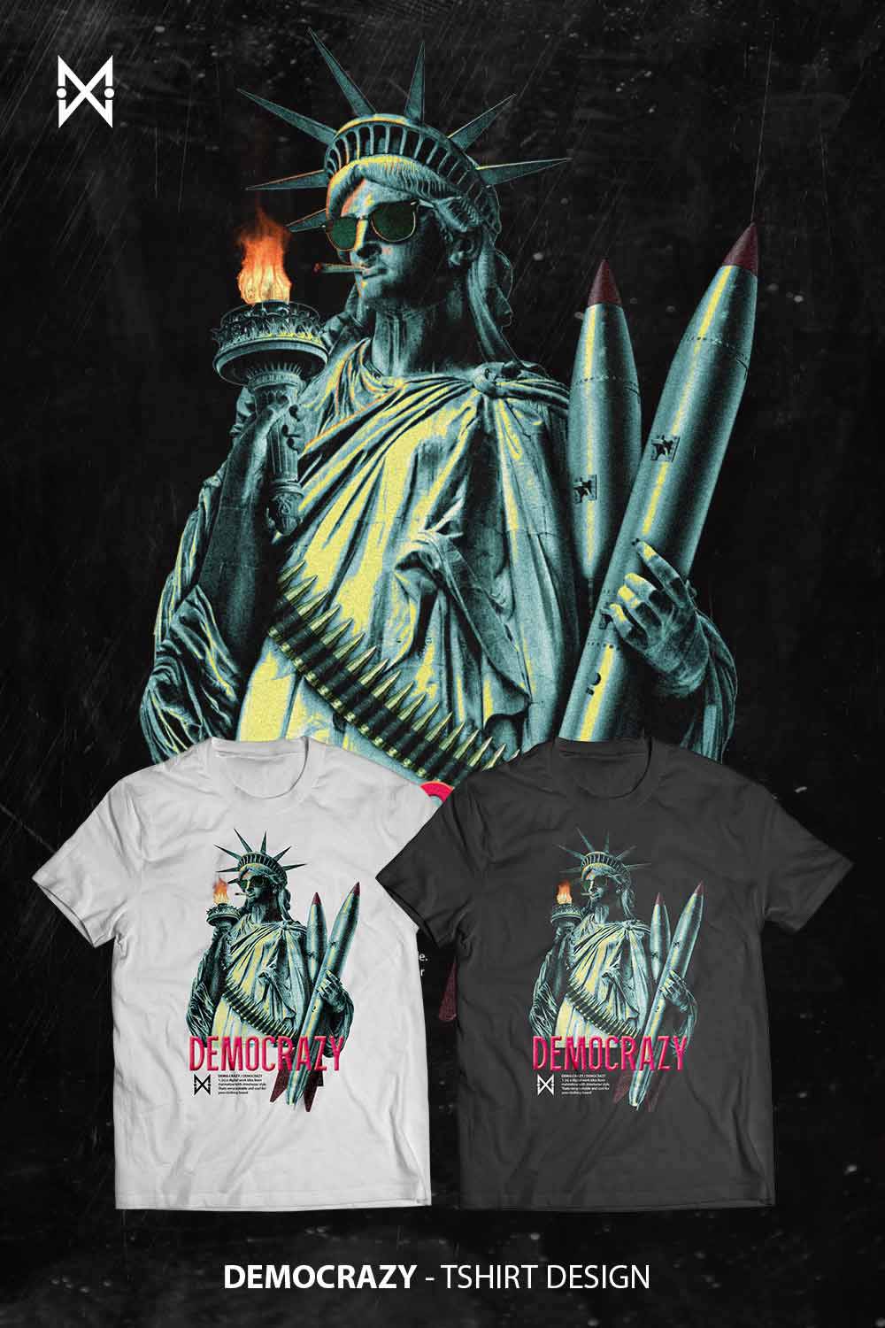 Democrazy – Graphic T-shirt Design (Streetwear Style)