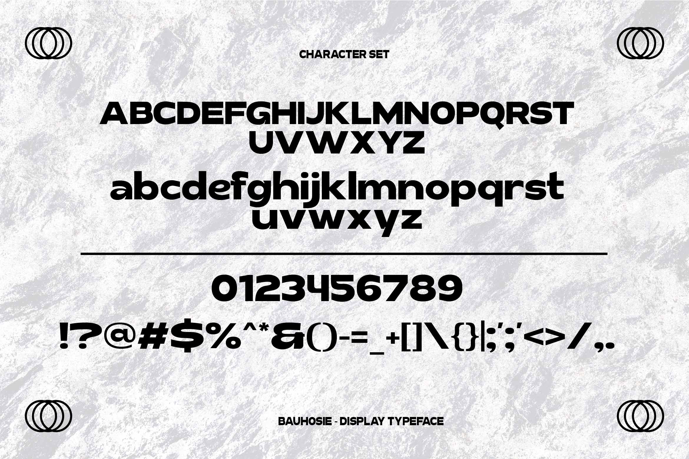 Image with alphabet demonstrating the beauty of the font.
