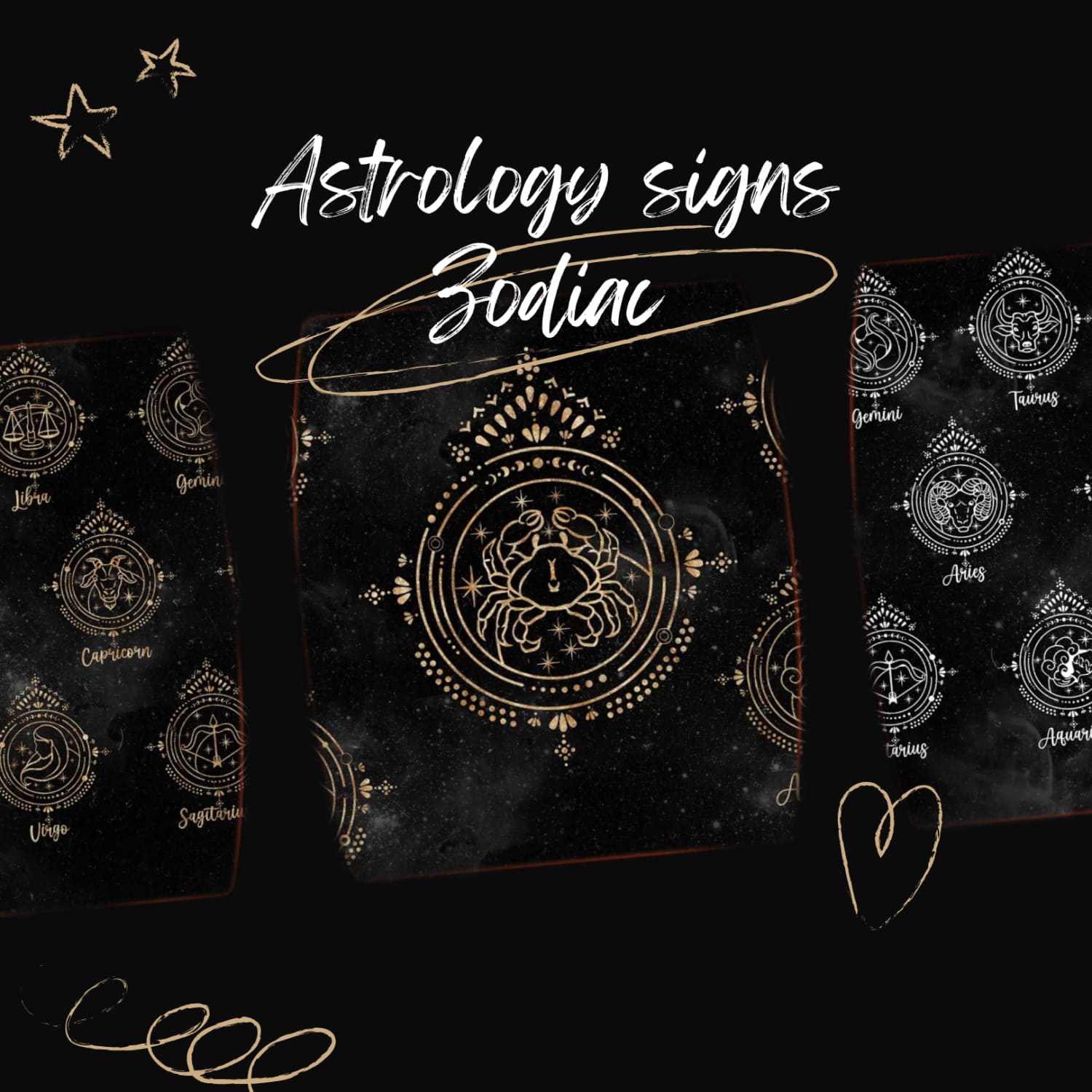 Astrology Signs Svg/ Zodiac Sign Svg.