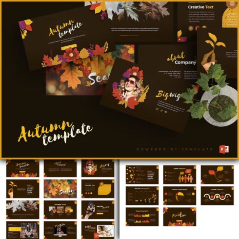 Autumn Powerpoint Template - main image preview.