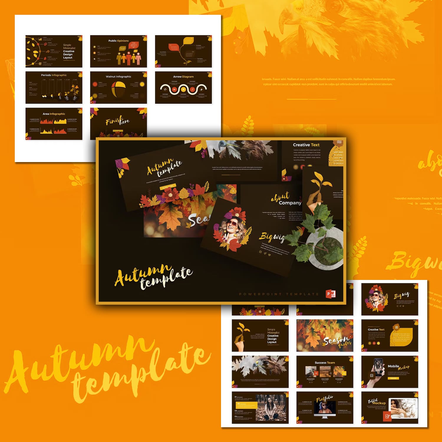 Autumn Powerpoint Template created by aqrstudio.