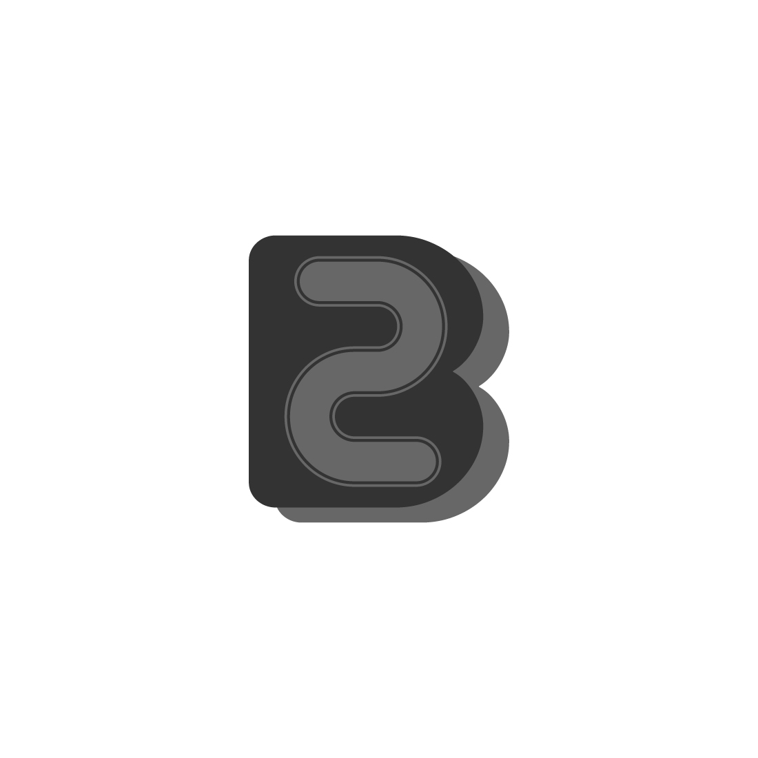 B2B Logo Design black preview.
