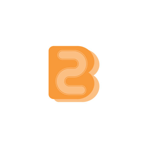 B2B Logo Design orange preview.