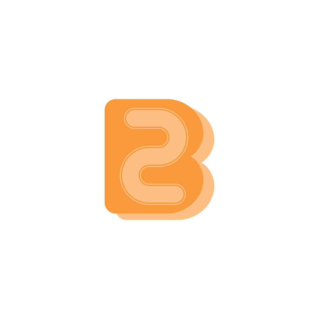 B2B Logo Design orange preview.