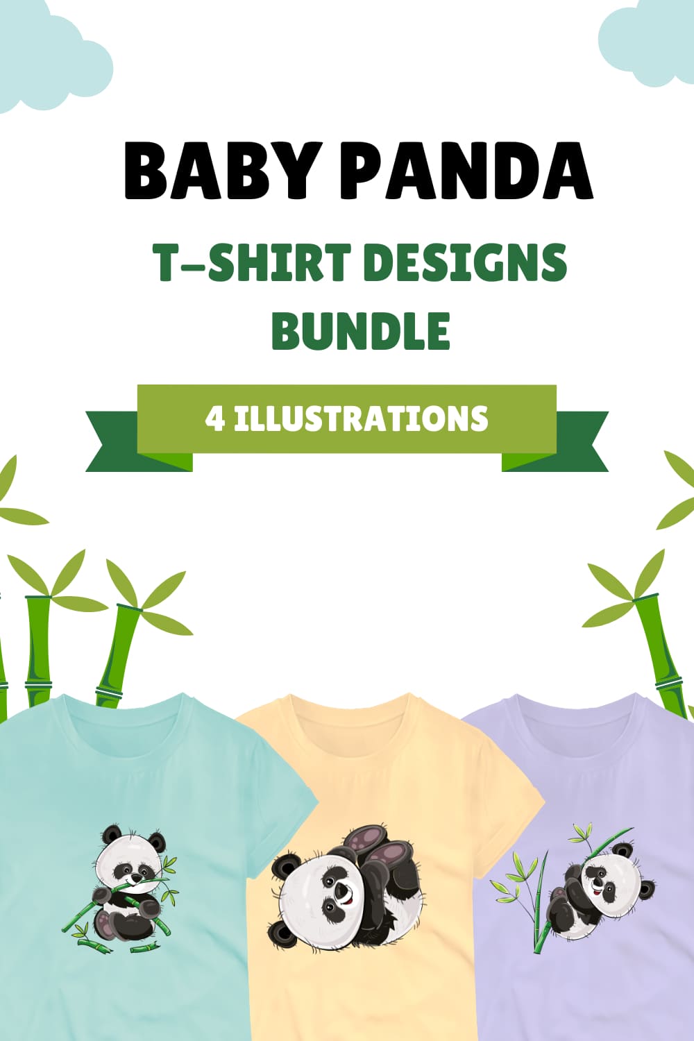Baby Panda Svg T-shirt Designs Bundle - Pinterest.