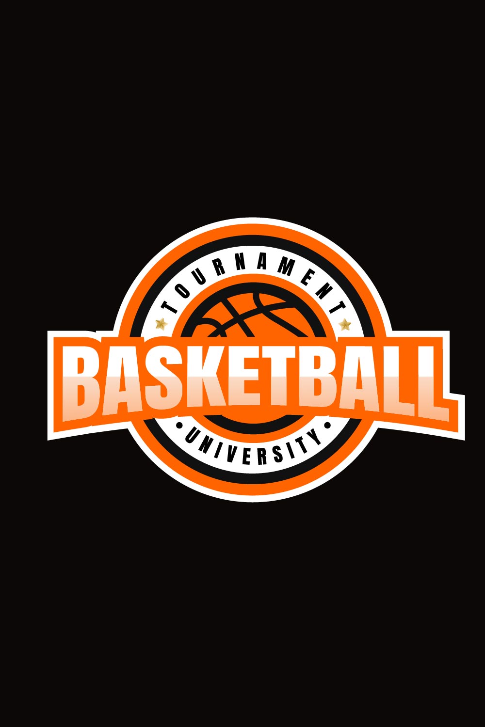 Logo Emblem of Basketball Competition Pinterest image.
