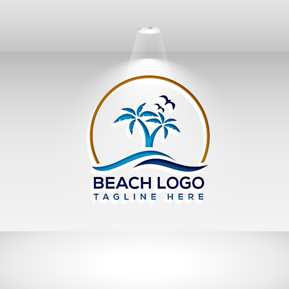Unique Beach Logo Vector Graphics cover image.