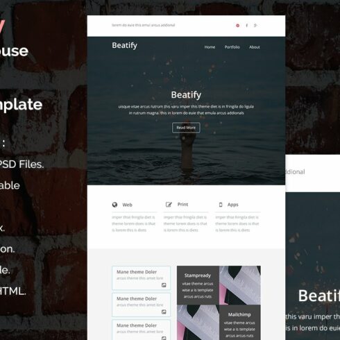 Beatify - PSD Email Template | MasterBundles