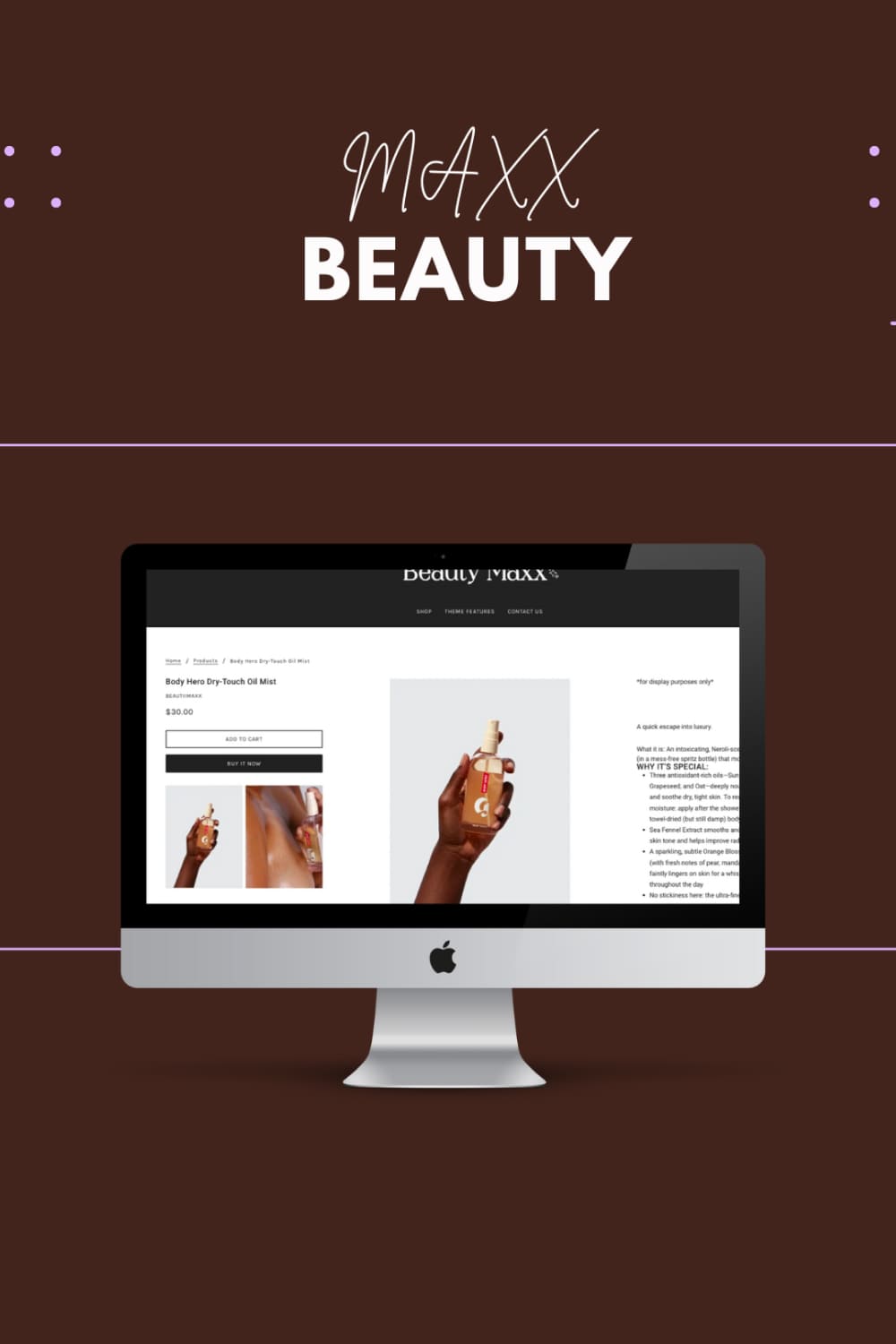 Beauty Maxx Shopify Theme - desktop preview for pinterest.