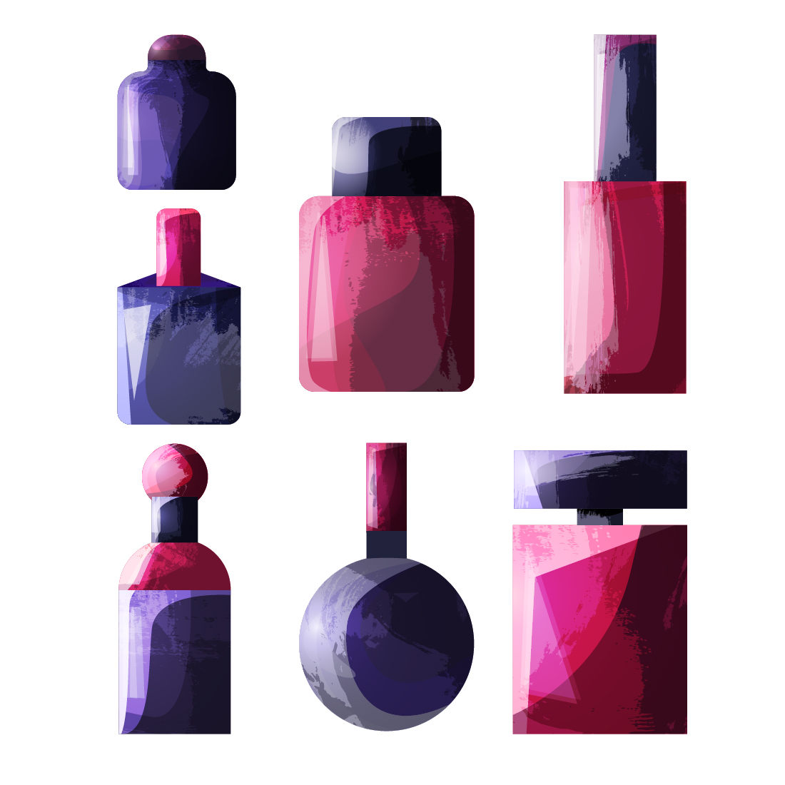 Perfume Bottle Packaging Illustrations cover image.