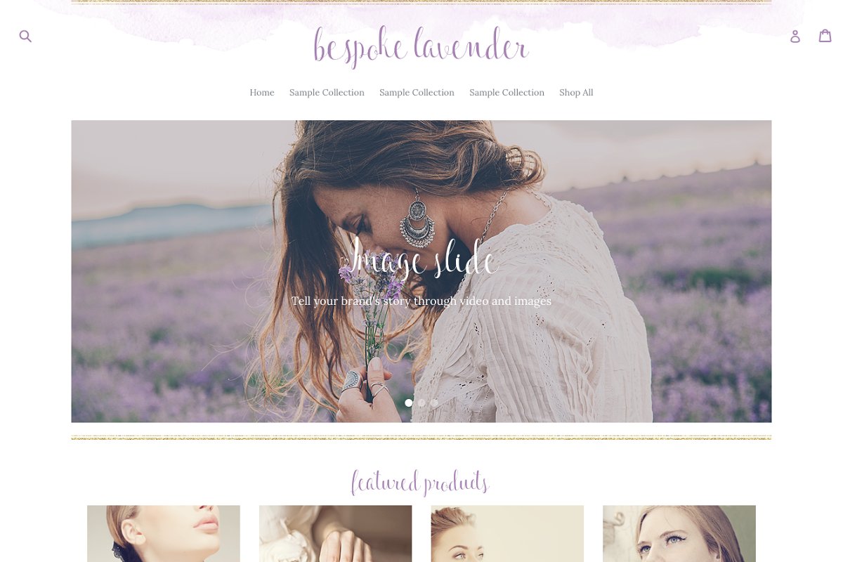 Cover image of Bespoke Lavender Shopify Theme.