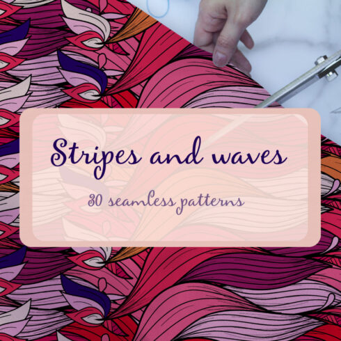 Abstract Colorful Patterns with Repeating Stripes and Waves cover image.