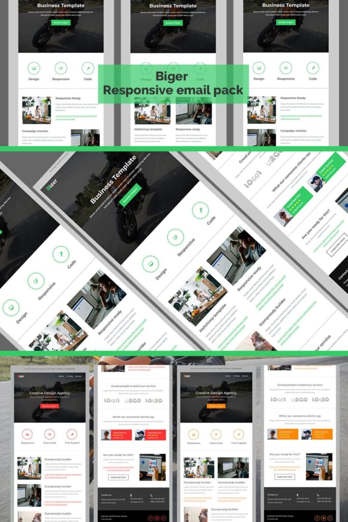 Biger - Responsive Email Pack – MasterBundles