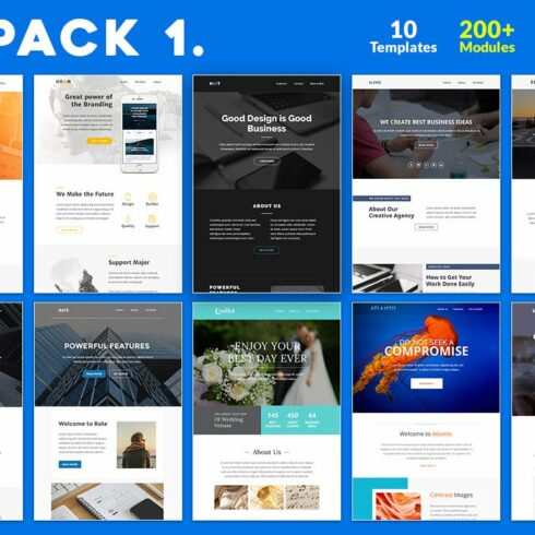 Bigpack 1 Email-Template Bundle | Master Bundles