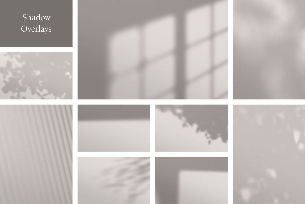 A selection of shadow overlay images.