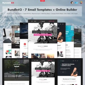 maily: stylish email template for premium... Bundle#3 - 7 Email Templates + Builder – MasterBundles